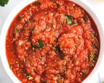 Roasted Restaurant-Style Salsa Recipe | Smoky & Zesty | Instant Digital Download (PDF)