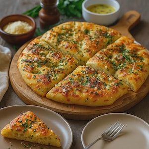Garlic Parmesan Focaccia Bread Recipe: Easy Savory Italian Loaf (PDF Pattern)