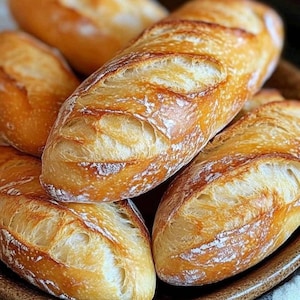 Mini French Baguette Recipe | Easy Homemade Bread Baking (Digital Download)