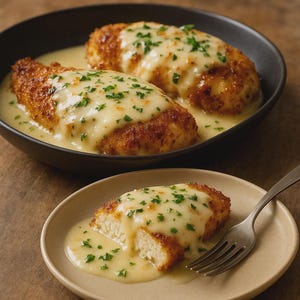Parmesan Crusted Chicken Recipe: Crispy Skillet Dinner (PDF Download