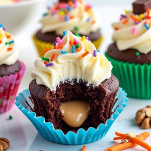 Easy Cream Cheese Filled Chocolate Cupcakes Recipe - Moist & Decadent Treat - Perfect for Any Occasion - Quick  Simple Dessert