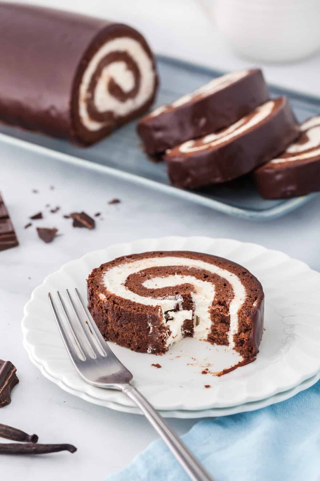 Chocolate Swiss Roll Cake Rich and Decadent Recipe Digital Download