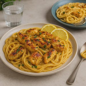 Creamy Chicken Linguine Recipe: Easy One-Pot Pasta (PDF Download)