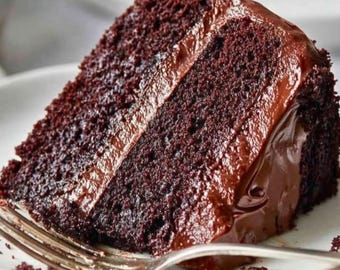 Fudgy Chocolate Buttermilk Cake Recipe | Rich Chocolate Dessert (Digital Download)