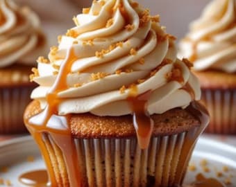 Gesalzenes Karamell-Cupcake-Rezept: Chef Sara's Bakery Style (Digitaler Download)