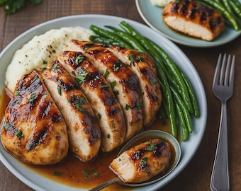 Balsamic Baked Chicken Breast Recipe: Quick Dinner, Chef Sara (PDF Download