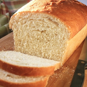 Recept voor wit amishbrood, zachte zoete zelfgemaakte broden (digitale download)