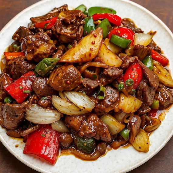 Pepper Steak Recipe: Asian Stir Fry With Bell Peppers Onion