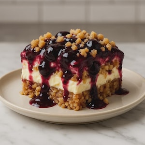 Cream Cheese Lemon Blueberry Dessert Recipe: No-Bake Treat (PDF Download)