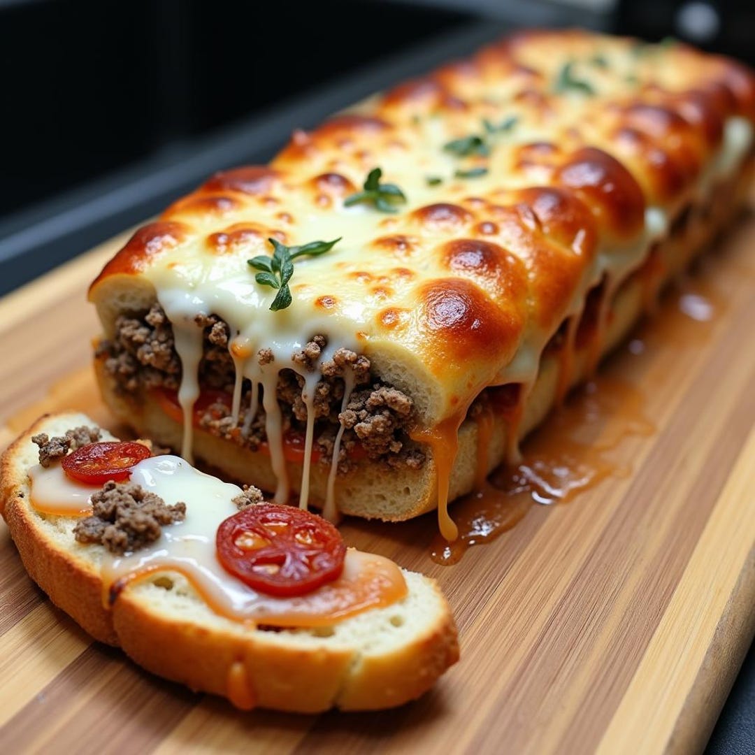 BEST RECIPE for Savory Stuffed Bread (garbage Bread Style) ,easy