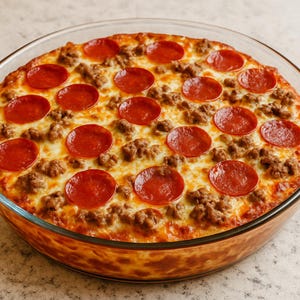 Meat Lovers Pizza Casserole Recipe: Printable PDF Download