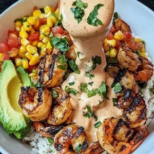 Grilled Shrimp Bowl Recipe – Easy Dinner Ideas (Digital Download)
