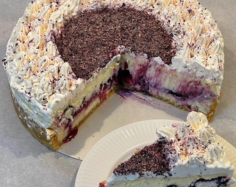 Lemon Blueberry Tiramisu Cheesecake Recipe: No-Bake Dessert (Digital Download)