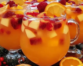 Festive Fruit Punch Recipe | Holiday Party Drink (Digital Download)