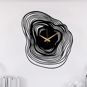 Minimalist Metal Wall Clock: Silent Modern Art Decor