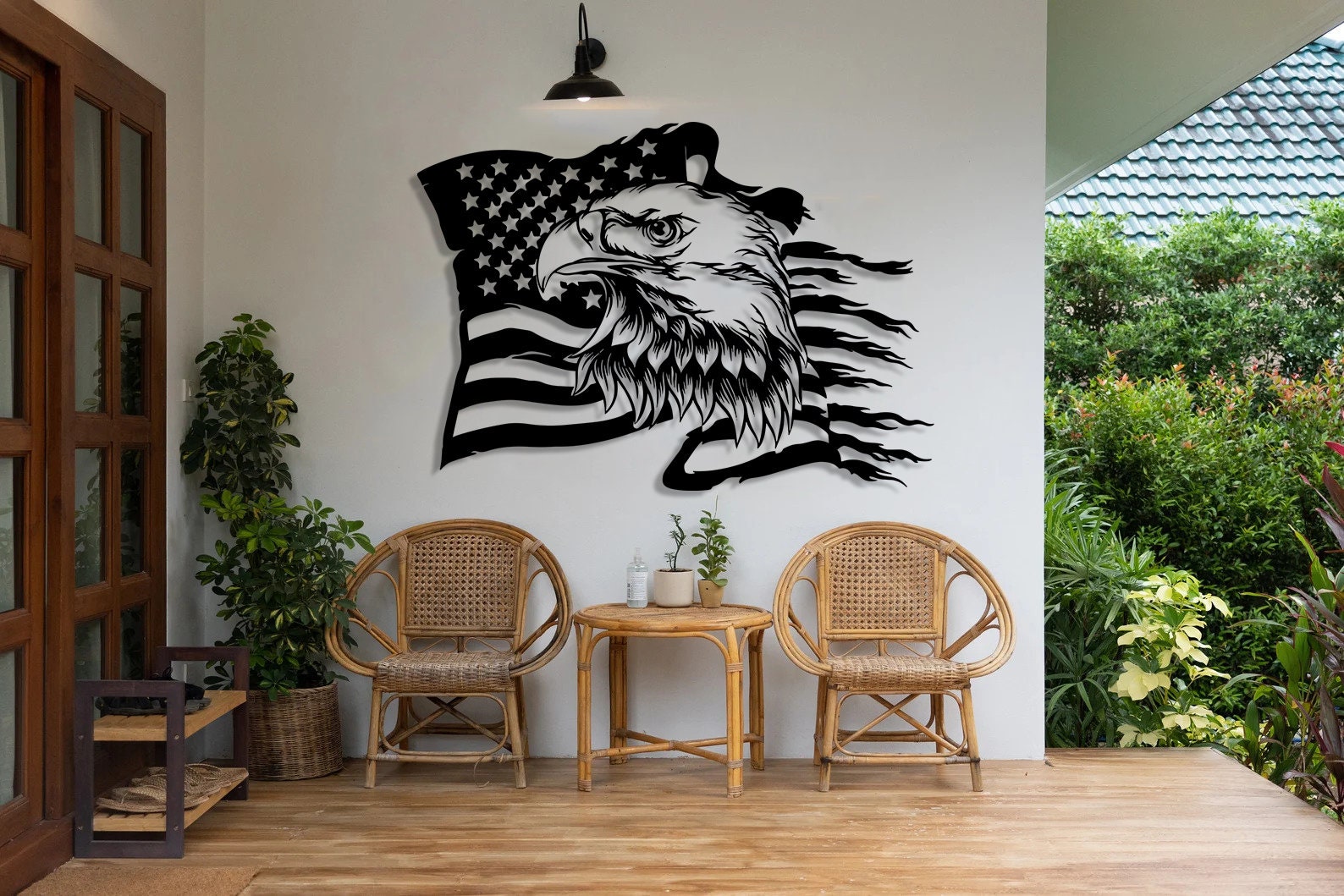 American Eagle Metal Wall Art: Patriotic US Flag Decor - Etsy