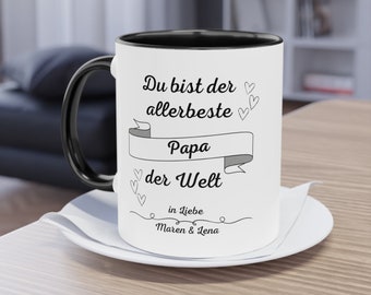 Mug personnalisé avec dicton pour papa - Cadeau fête des pères - cadeau pour papa