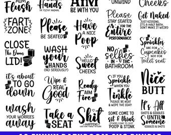 Funny svg Bundle, Funny Quotes svg, Sarcasm, Sarcastic SVG Bundle, Bathroom Sign SVG, Funny Bathroom SVG, Cut File, Adult Quotes Funny