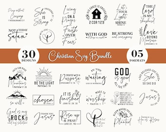 Christian SVG Bundle, Religious Svg Bundle, Motivational Quotes Svg Bundle, Scripture Svg, God Svg, Jesus Svg, Faith Svg, Cricut Files