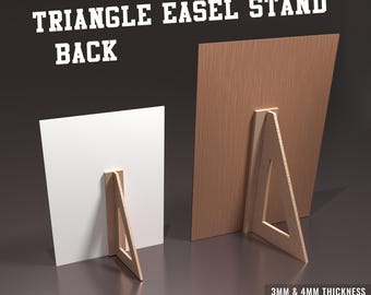 9 Triangle Easel Stand Back, Picture Frame Stand, Laser Cutting
