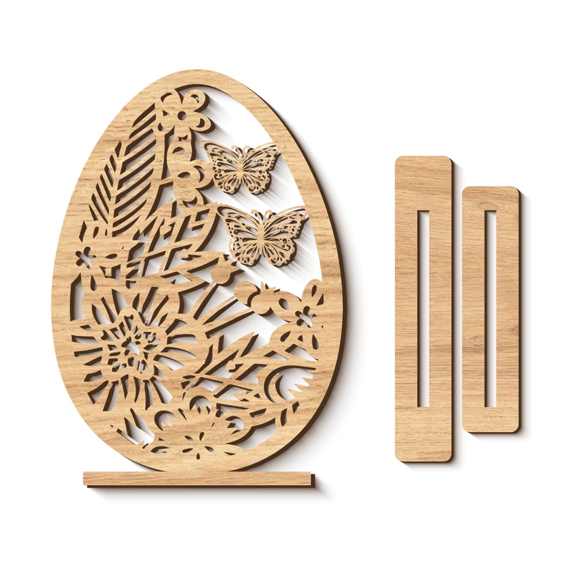 Easter Bunny Laser Cut File SVG Bundle, Standing Shelf Sitter Wooden ...