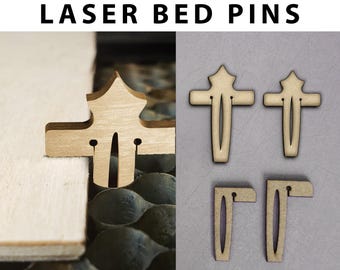 Honeycomb Laser Bed Pins, Wood sheet holder Size Test Tool, SVG (Digital Download)