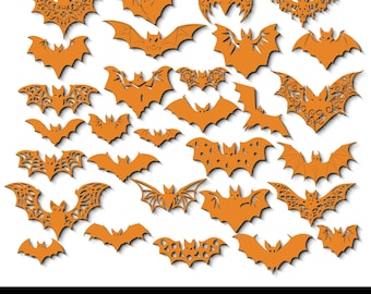 Spooky Halloween Bat Laser Cut File, Halloween Decor Svg, Bats Sign, Bat Cut File, Halloween Glowforge svg, Bat Glowforge Silhouette,Cricut