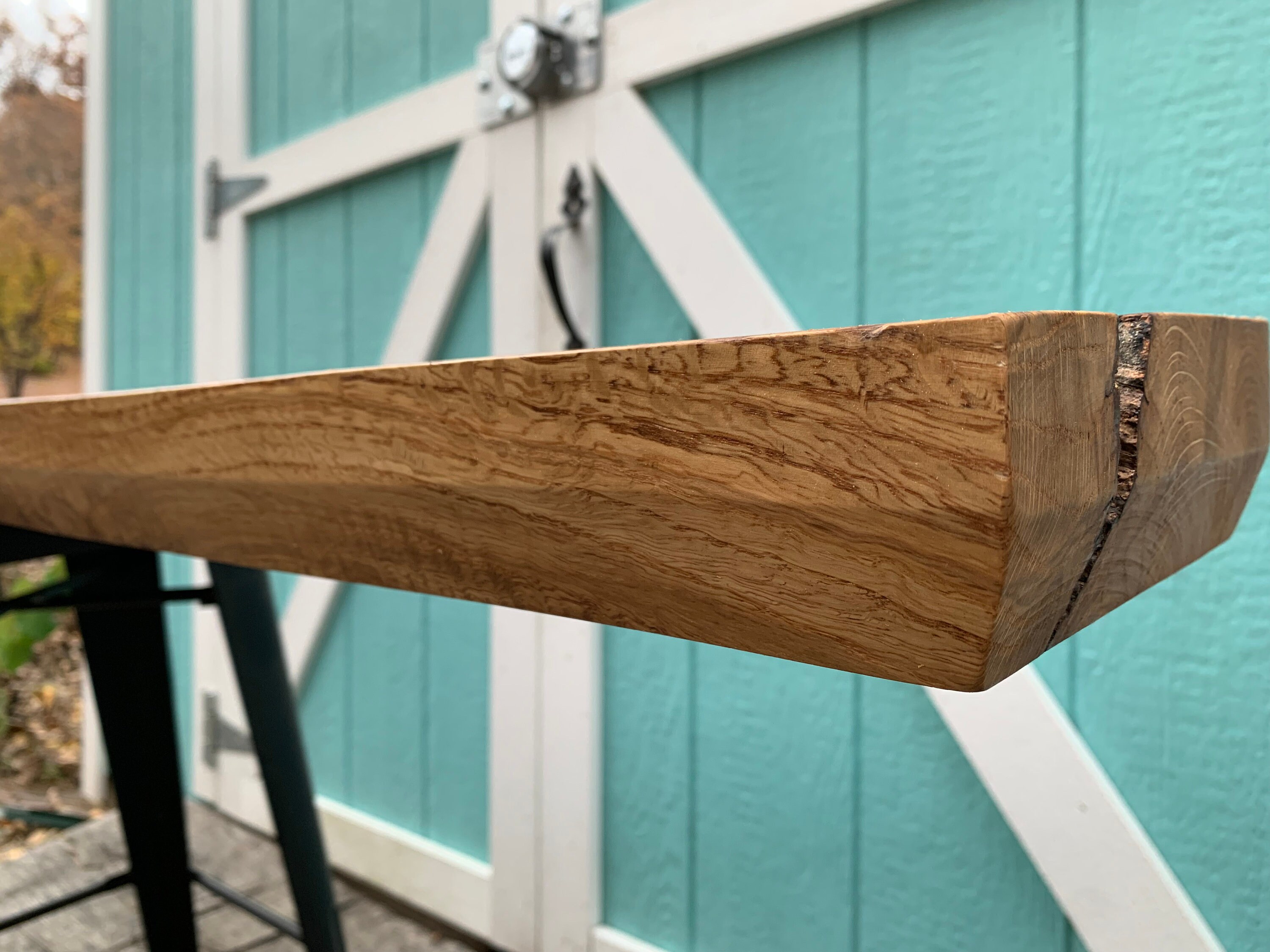 Solid Floating White Oak Mantel Shelf Etsy