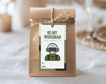 Army Men Custom Valentine Gift Tag Template, Editable Party Favor Treat Bag Label, Military, Instant Download, Personalized Thank You Tags