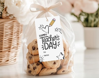 Teacher Appreciation Gift Tags: Printable DIY Thank You Cards (Digital Download)