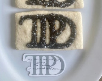 The Tortured Poets Department Sugar Cookies Sprinkle Cookies TTPD Gift Half-Dozen