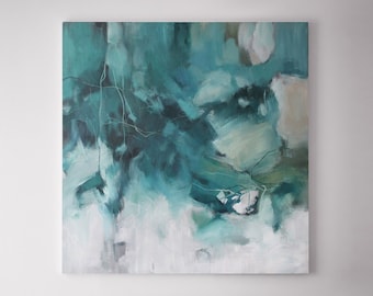 Teal Print | Teal wall art | Abstract Teal Print |Mint abstract Artwork | Turquoise wall art| Tael original Print | Abstract Mint Art | Mint