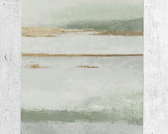 Print sage green | Sage green wall art abstract | Green wall art | Sage green printable art | Large abstract nature poster | Olive Placidity