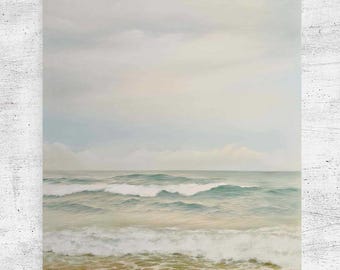Print sea | Oil painting seascape | Seascape Wall Art | Minimal seascape | Seascape printable art | Landscape poster | Coastal art | Serene