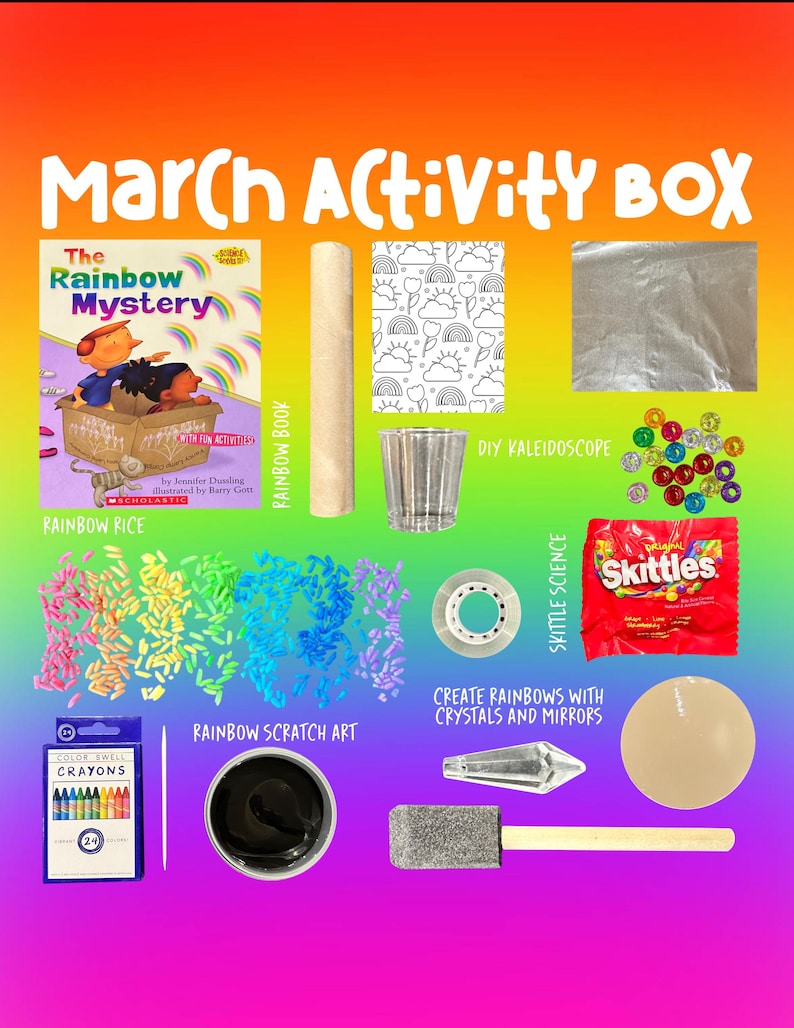Rainbow Activity Box - Etsy