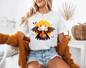 Trendy Cute Halloween PNG, Cute Halloween Bat PNG, Matching Halloween Png, Spooky Vibes Png, Spooky Png, Fall Png, Shirt Sublimation Design.