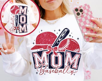 Baseball maman SVG Baseball maman PNG, chemise de maman de baseball senior pailletée, tee-shirt de maman de baseball, chemise de maman de baseball, cadeau de maman de baseball