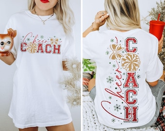 Christmas Cheer Coach SVG, PNG Files, Coach Svg, Cheerleader Svg, Coach Shirt Svg, Cheerleading Svg, Cheer Life Svg, Cheer Coach Shirt
