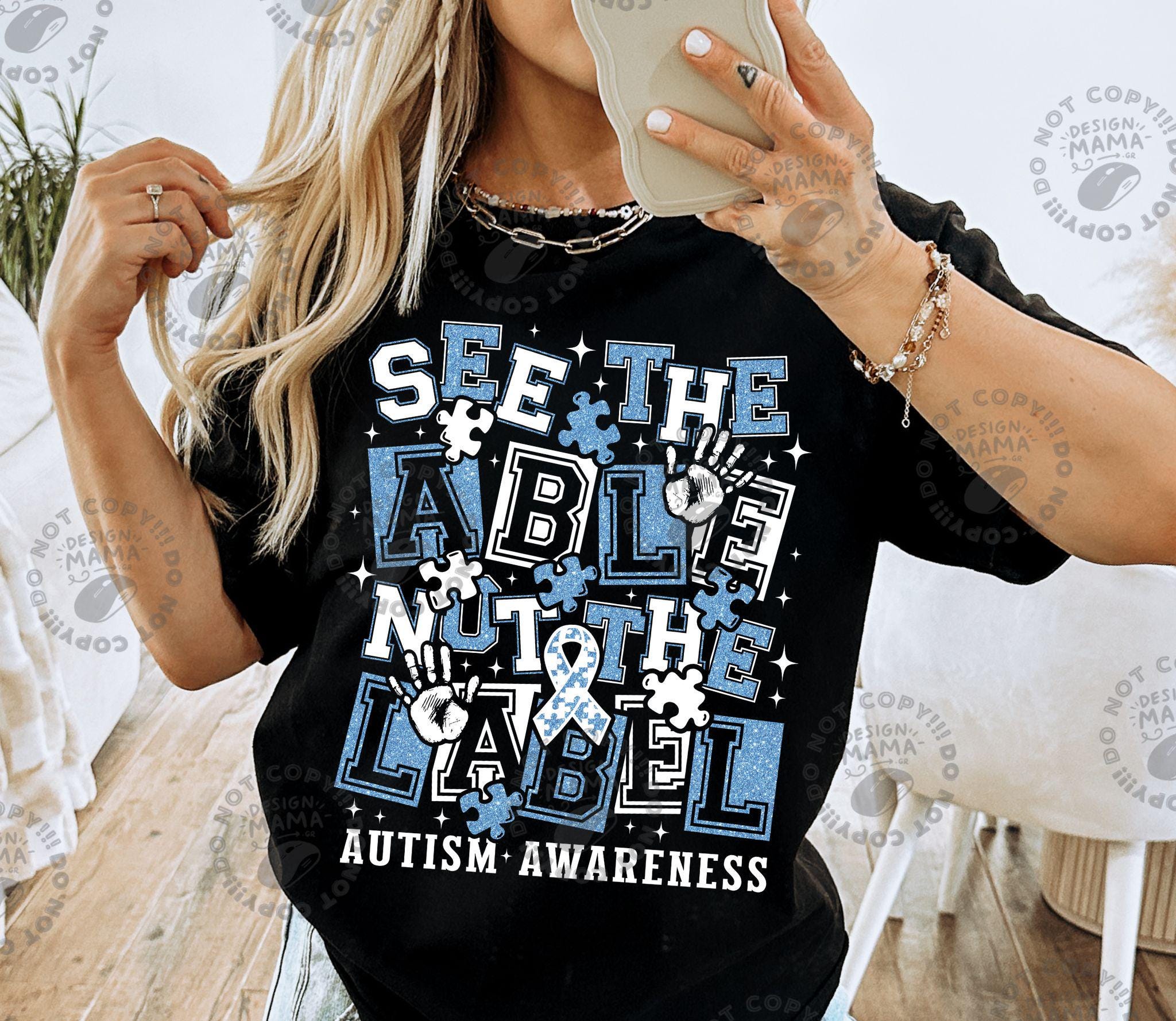 Autism Awareness SVG PNG, See the Able Not Label Cut File (digital ...
