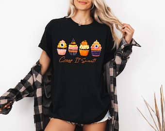 Trick Or Treat Png , Halloween PNG, Spooky season Png, Halloween Cupcakes PNG, Doodle Halloween Sublimation for shirt, Retro Halloween Png