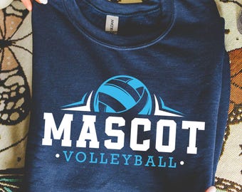 Volleyball Team SVG, Mascot Shirt Template (Digital Download)