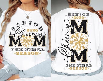 Senior Cheer Mom SVG PNG: 2026 Graduation Design (Digital Files for Cricut, Silhouette