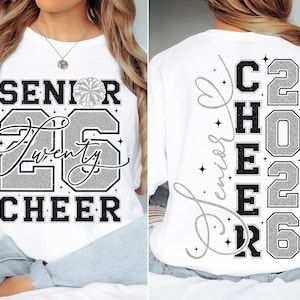 Cheer Senior Svg Png, Senior 2026 Svg, Senior Svg, Graduate Svg, Graduation Svg, Class of 2026 Svg, 2026 Grad Svg, Arquivos Svg para Cricut, PNG