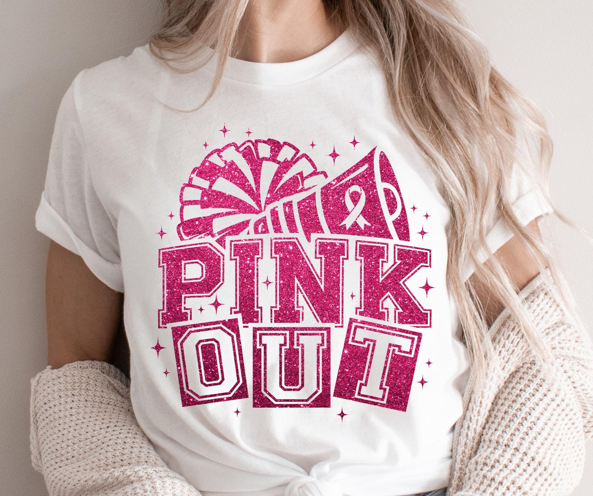 Pink cheer shirts - Etsy Österreich, image size:2048x1713