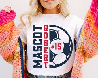 Soccer Team SVG, Player Template, Soccer Mom Shirt (Cut File)