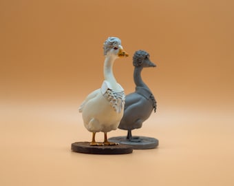 Goosetarion: Baldur's Gate 3 Goose Astarion - Miniatura de resina pintada a mano
