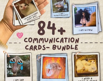 Autism Communication Cards for Adults – Non Verbal Aid for Sensory Issues, Meltdowns & ADHD | Mega Bundle for Neurodivergents