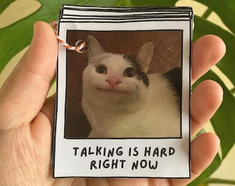 Autism Communication Cards for Adults – Non Verbal Aid for Sensory Issues, Meltdowns, ADHD & Emotional Support | Neurodivergent | Funny Cats