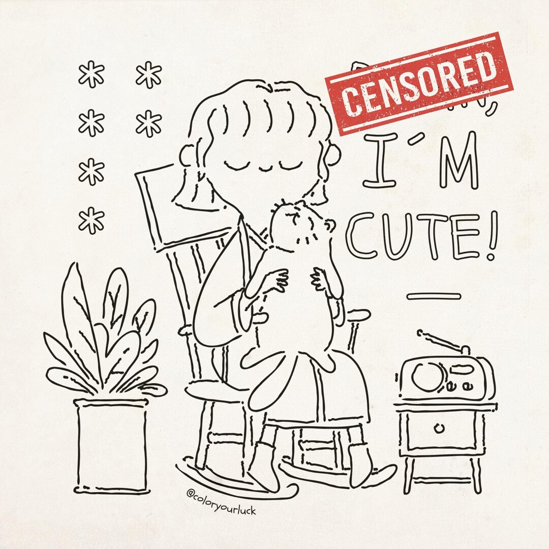 Swear Words Coloring Book for Adults - 6 Swearing Cats Coloring Pages ...