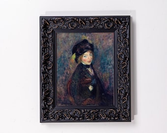 Custom Ornate Wood Picture Frame: Vintage Gothic Decor